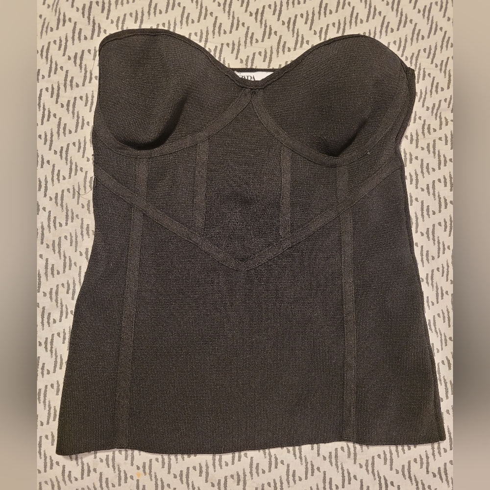 Zara knit bustier tube top size medium